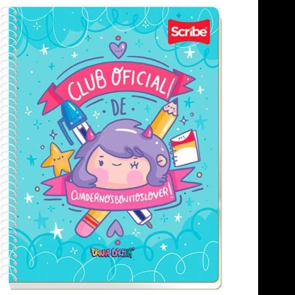 CUADERNO PROF. VANIA BACHUR SCRIBE 1830 RAYA ESP. 90H. C24